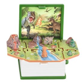 3D Dinosaur Pop-up Book Keychain Children Creative Decompression Toy